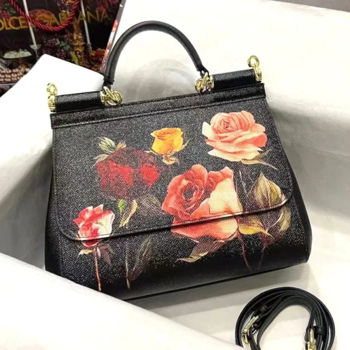 ⁦Dolce & Gabbana Sicily Floral-printed Shoulder Bag⁩ - الصورة ⁦4⁩