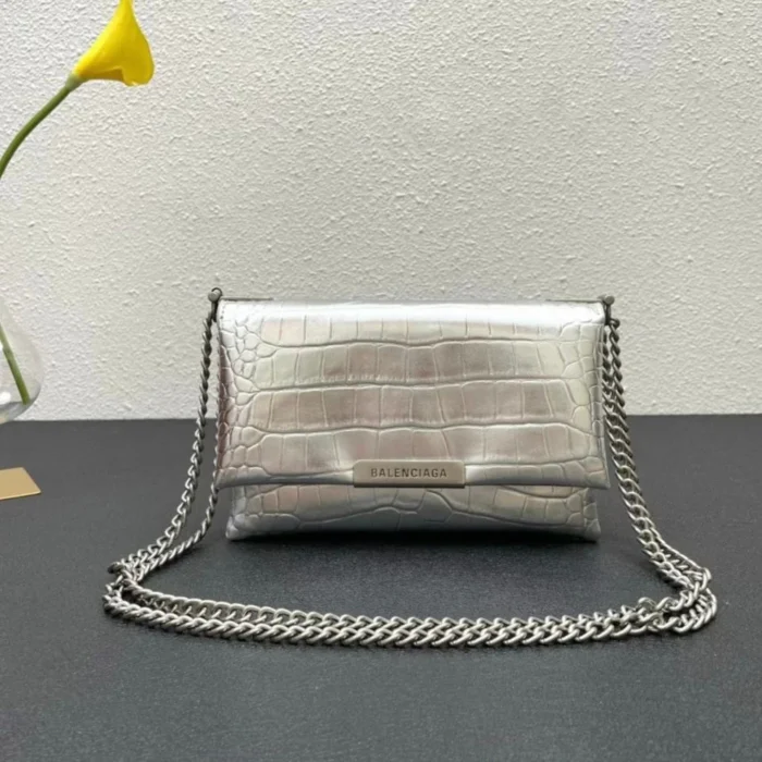 Balenciaga Mini Flap Croc Bag - Image 2