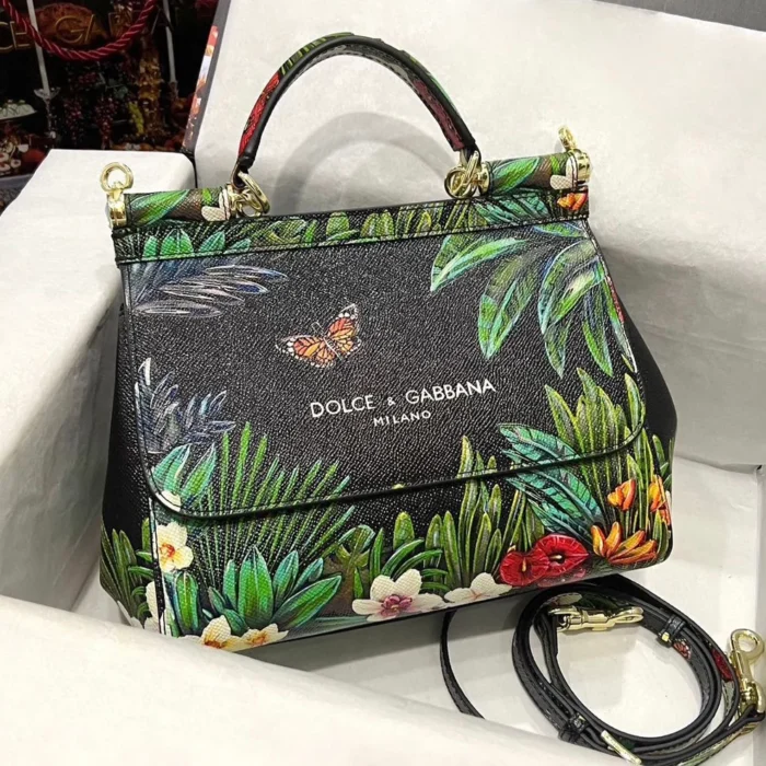 Dolce & Gabbana Sicily Floral-printed Shoulder Bag - Image 5