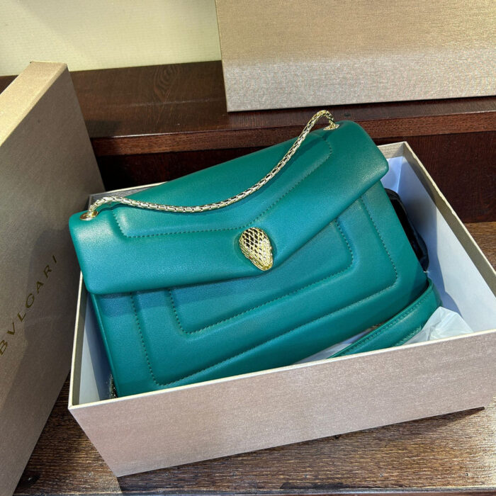 Bvlgari Serpenti Forever Wallet In Bag - Image 4