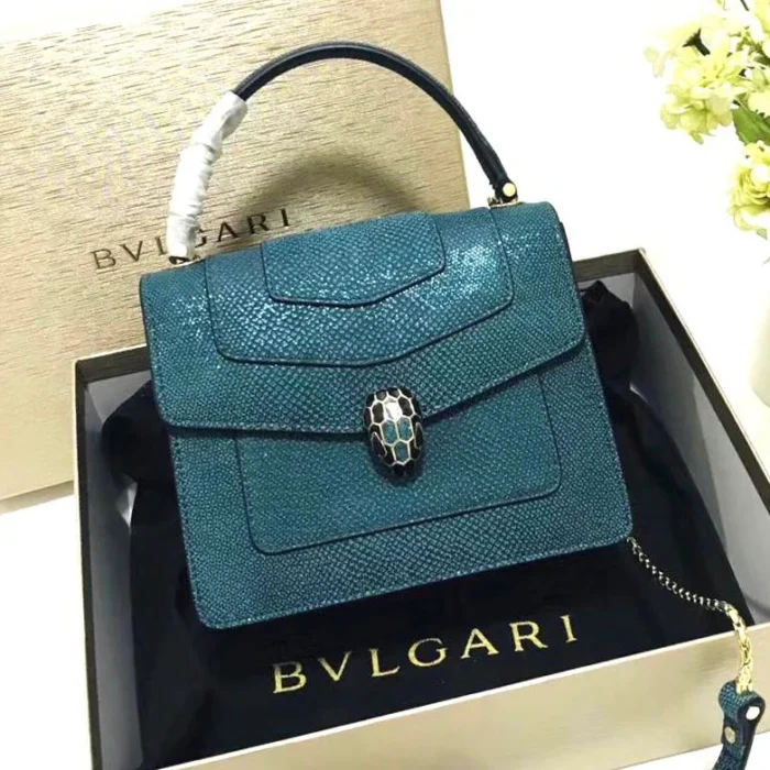 Bvlgari Serpenti Forever Snake Leather Bag