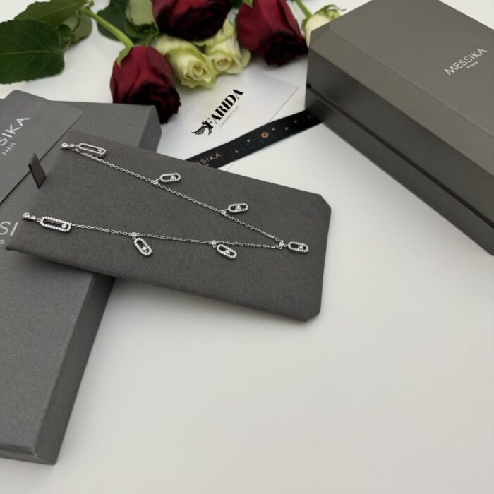⁦MOVE UNO PAVÉ DROP PENDANT CHOKER⁩ - الصورة ⁦3⁩