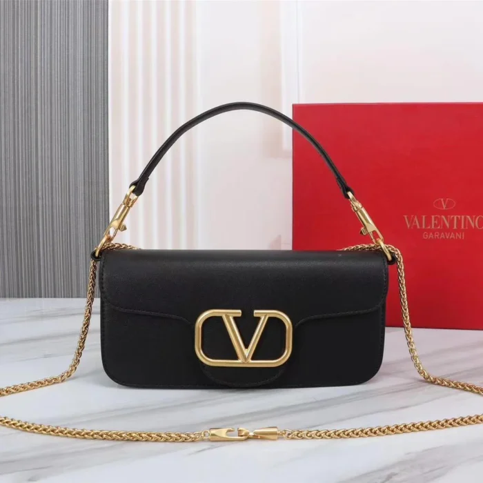 ⁦Valentino Loco shoulder Metal Logo Small Bag⁩ - الصورة ⁦4⁩