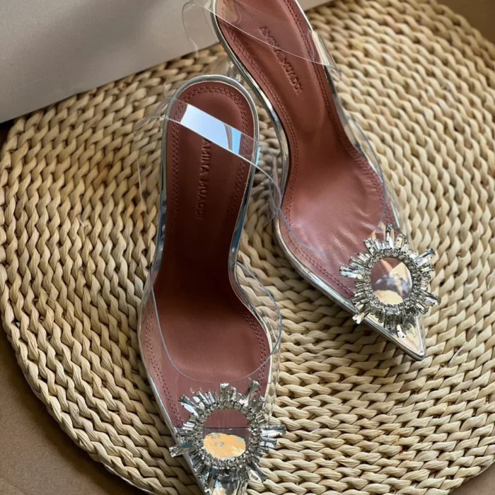 ⁦Amina Muaddi Style #1 Shoes⁩ - الصورة ⁦5⁩