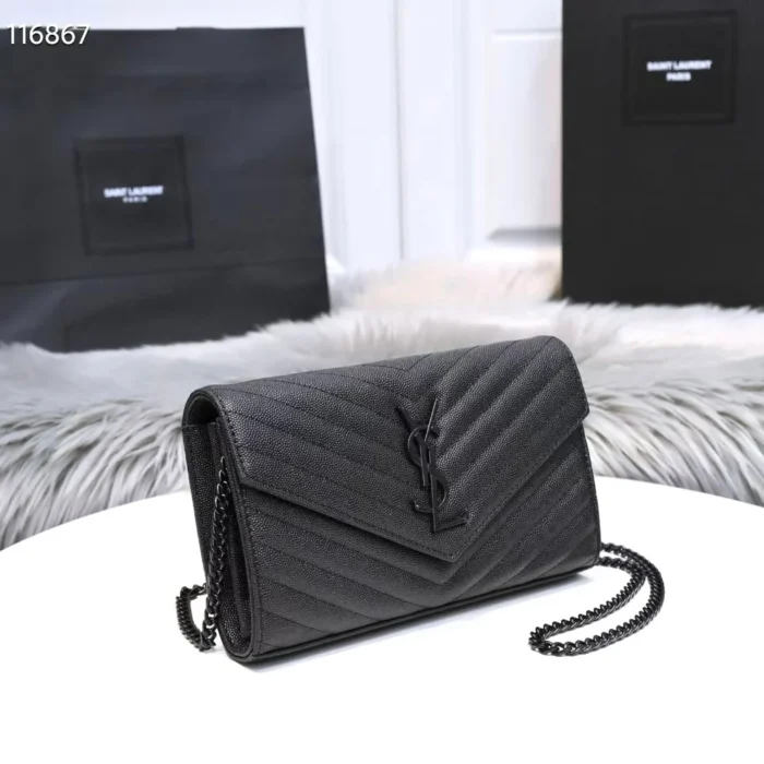 Saint Laurent Envelope Chain Crossbody Bag - Image 2