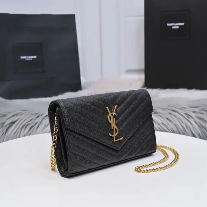 Saint Laurent Envelope Chain Crossbody Bag - Image 3