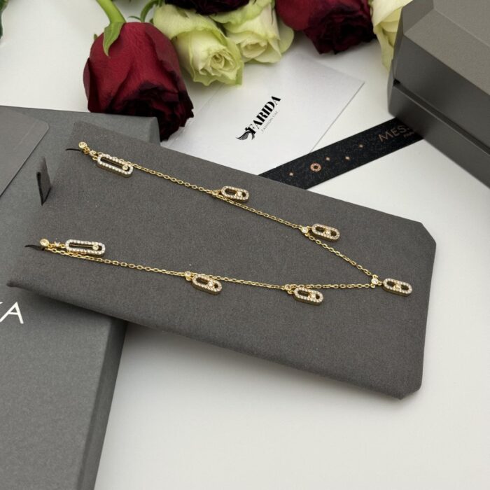 ⁦MOVE UNO PAVÉ DROP PENDANT CHOKER⁩ - الصورة ⁦2⁩