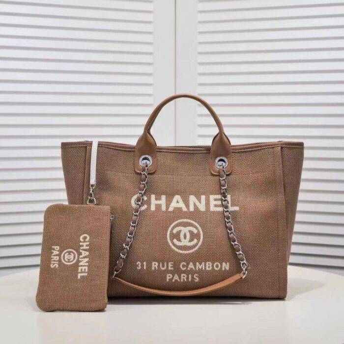 ⁦Chanel Tote Canvas Bag⁩ - الصورة ⁦6⁩