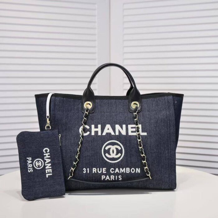 ⁦Chanel Tote Canvas Bag⁩ - الصورة ⁦7⁩